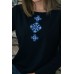 Embroidered sweatshirt "Dream" blue